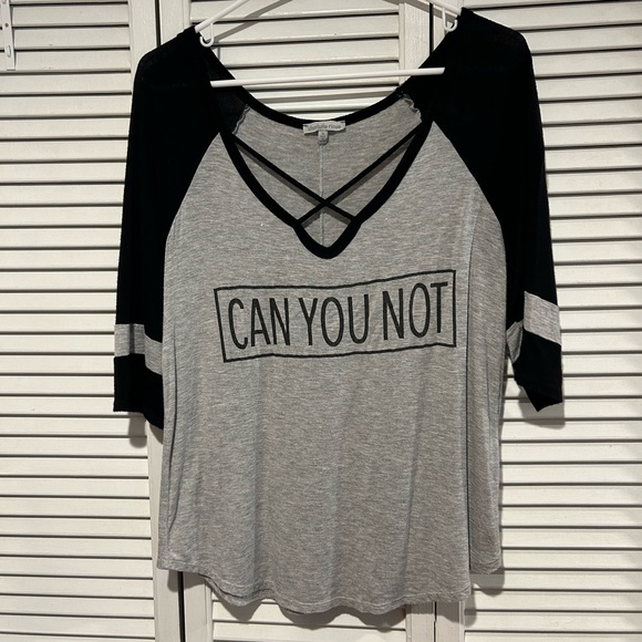 Charlotte Russe short sleeve tee size S that fits like a M-L - Picture 1 of 3